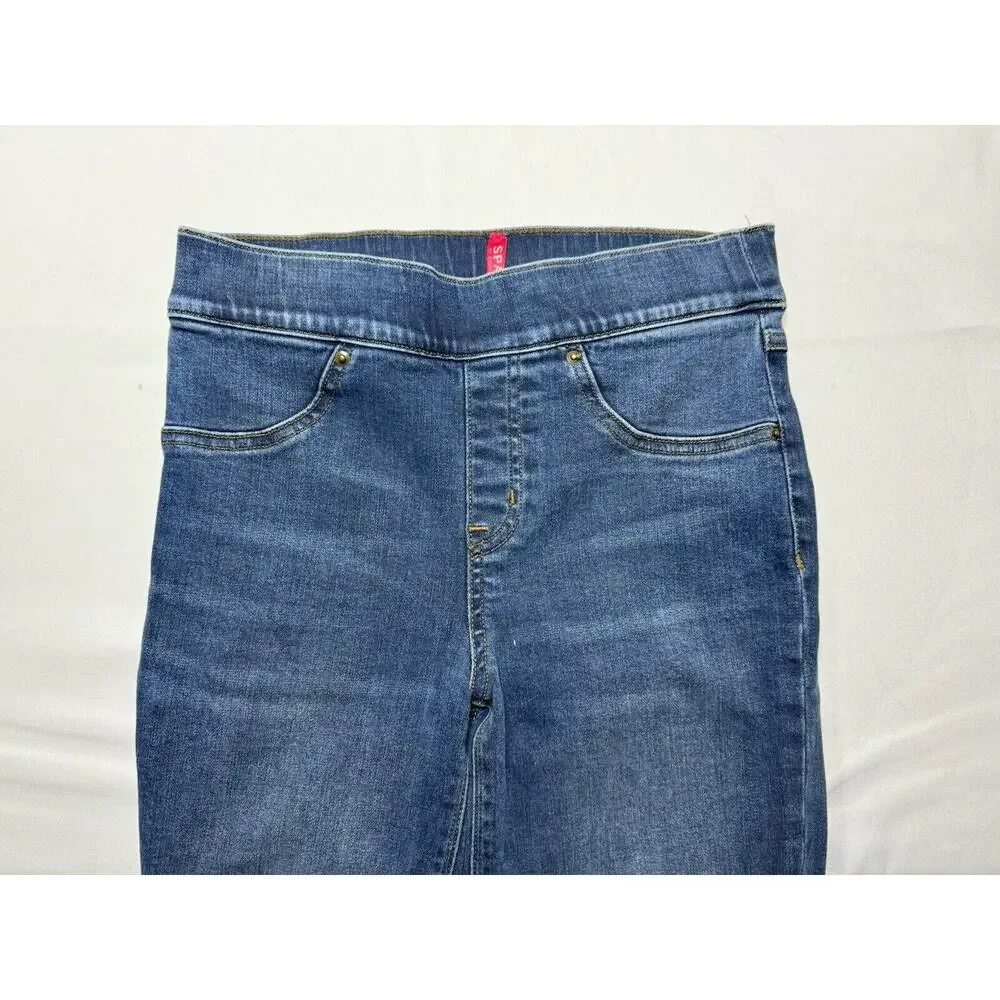 Spanx‎ Women's Distressed Skinny Stretch Blue Jeggings - Size S*
